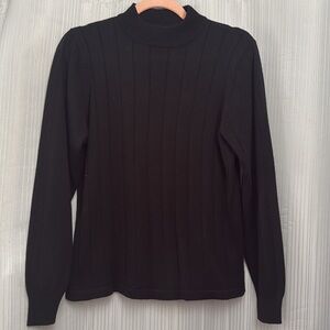 Harve Bernard‎ Black Mock Neck Sweater Medium
